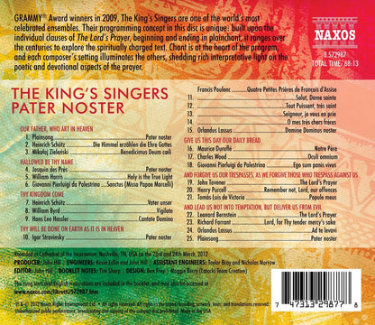 PATER NOSTER: A CHORAL REFLECTION ON THE LORD'S PRAYER - THE KING'S SINGERS