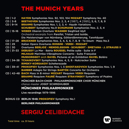Sergiu Celibidache: The Munich Years (49 CDs)