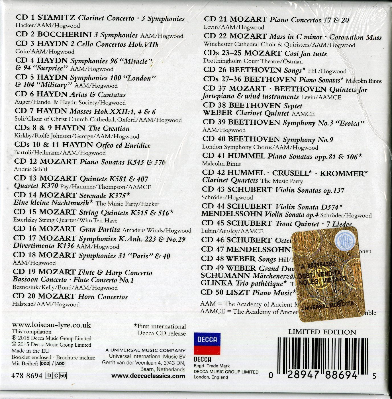 CD Classical & Early Romantic 50CD