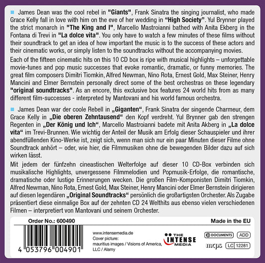 ORIGINAL MOVIE SOUNDTRACK HIGHLIGHTS (Tiomkin / Newman / Bernstein / Green / Rota / Bernstein / Mancini / Gold / Steiner) 10 CDS