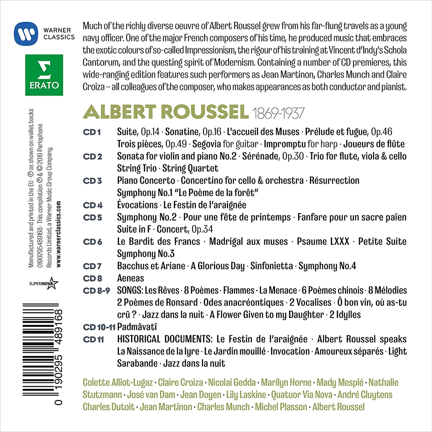 Roussel: Albert Roussel Edition (11 CDs)