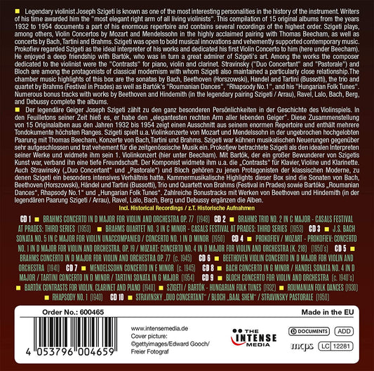 JOSEPH SZIGETI: MILESTONES OF A LEGEND (10 CDS)