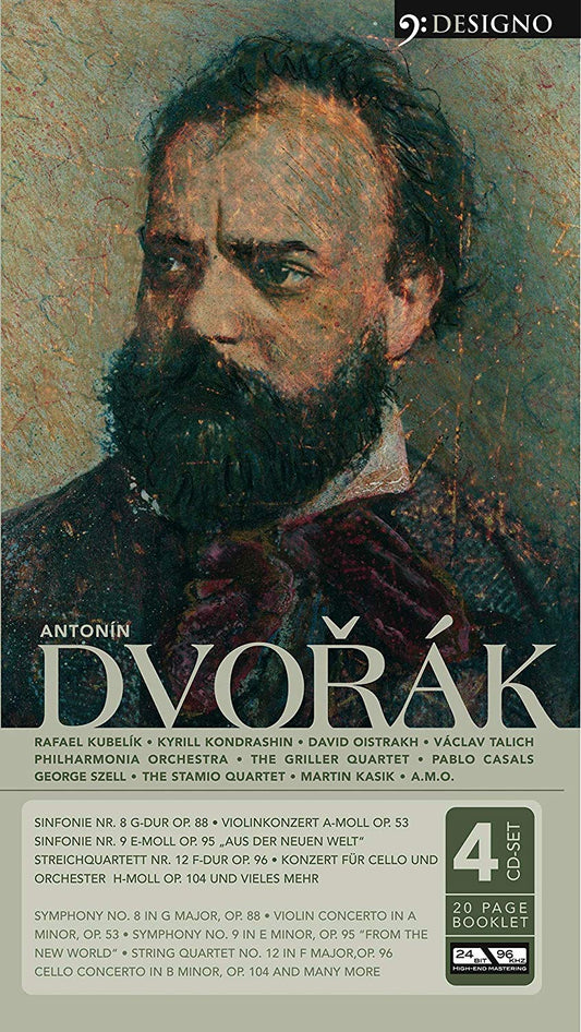 DVORAK: SYMPHONIES 8 & 9; CHAMBER MUSIC (4 CDS)