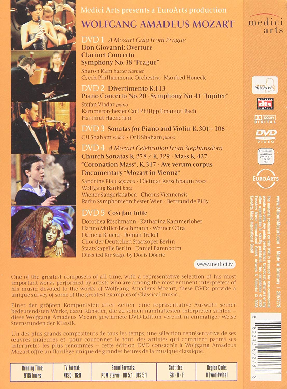 MOZART: THE ESSENTIAL MOZART (5 DVDS) – ClassicSelect World