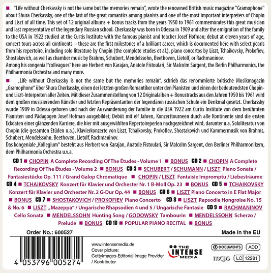 Shura Cherkassky: Milestones of a Piano Legend (10 CDs)
