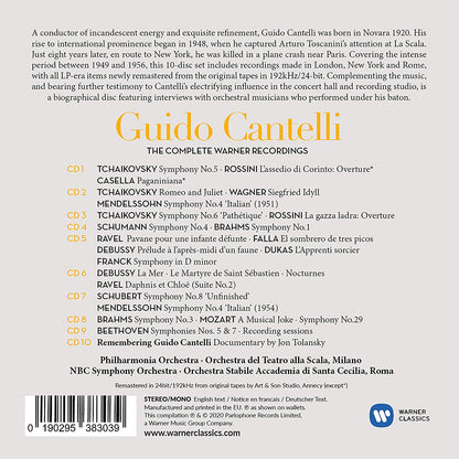 GUIDO CANTELLI: THE COMPLETE WARNER RECORDINGS (10 CDS)