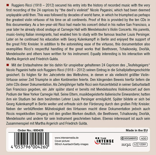 RUGGIERO RICCI: Milestones Of A Legend (10 CDS)