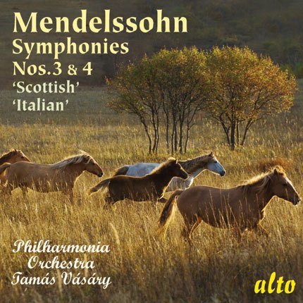 MENDELSSOHN: SYMPHONIES 3 (SCOTTISH) & 4 (ITALIAN) - VASARY, PHILHARMONIA