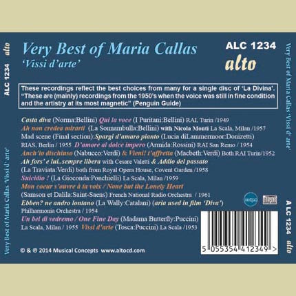 VERY BEST OF MARIA CALLAS (DIGITAL DOWNLOAD) – ClassicSelect World