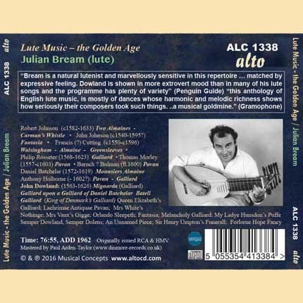 THE GOLDEN AGE OF LUTE MUSIC - JULIAN BREAM