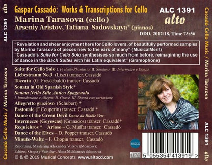 CASSADO: ROMANTIC CELLO MUSIC - TARASOVA