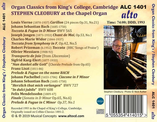 ORGAN CLASSICS FROM KING'S - STEPHEN CLEOBURY