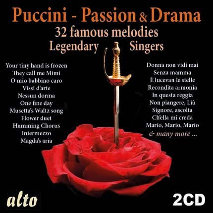 PUCCINI: PASSION & DRAMA - CALLAS, TEBALDI, DE LOS ANGELES, PRICE, BJORLING AND MORE (2 CDS)