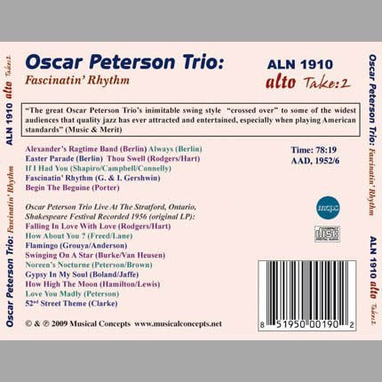 OSCAR PETERSON TRIO: FASCINATIN' RHYTHM