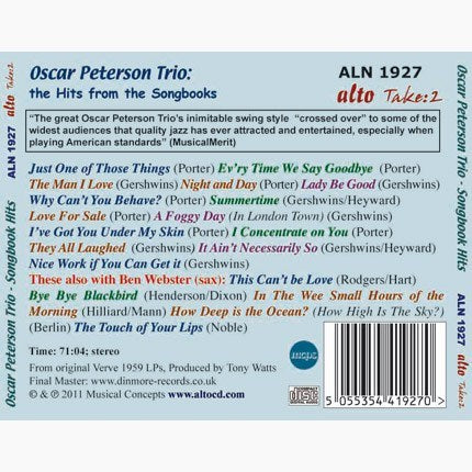 OSCAR PETERSON TRIO PLAY THE SONGBOOK HITS