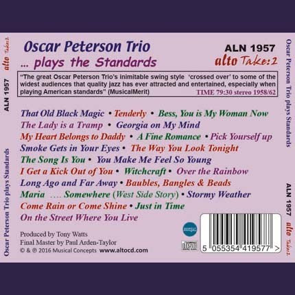 OSCAR PETERSON TRIO PLAYS THE STANDARDS