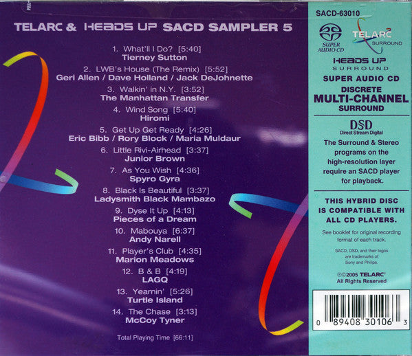 TELARC & HEADS UP SACD SAMPLER 5