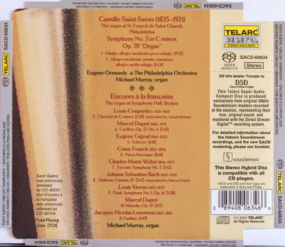 SAINT SAENS: SYMPHONY No. 3 IN C MINOR; ENCORES a la FRANCAISE - Michael Murray, Eugene Ormandy, Philadelphia Orchestra (Hybrid SACD)