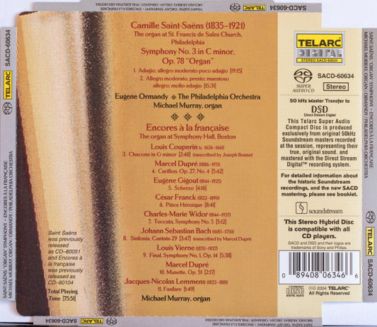 SAINT SAENS: SYMPHONY No. 3 IN C MINOR; ENCORES a la FRANCAISE - Michael Murray, Eugene Ormandy, Philadelphia Orchestra (Hybrid SACD)