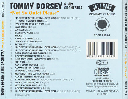 TOMMY DORSEY & HIS ORCHESTRA, WITH FRANK SINATRA: Not So Quiet Please