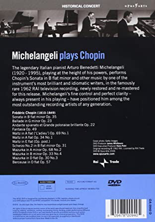 CHOPIN: Michelangeli plays Chopin (DVD)