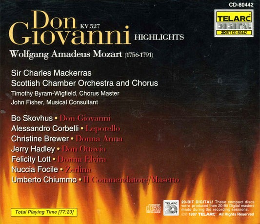 MOZART: DON GIOVANNI - Skovhus, Brewer, Lott, Hadley, Focile, Mackerras, Scottish National Orchestra & Chorus (HIGHLIGHTS)