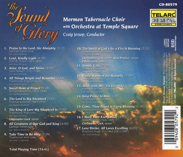 MORMON TABERNACLE CHOIR: THE SOUND OF GLORY