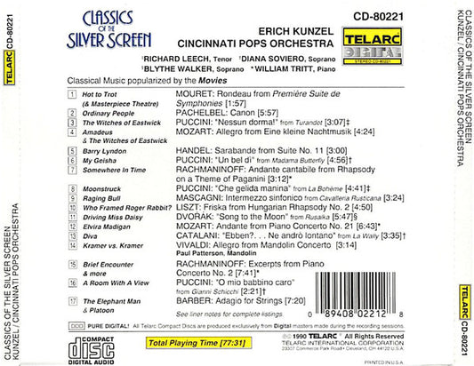 Classics of the Silver Screen - Erich Kunzel, Cincinnati Pops Orchestra