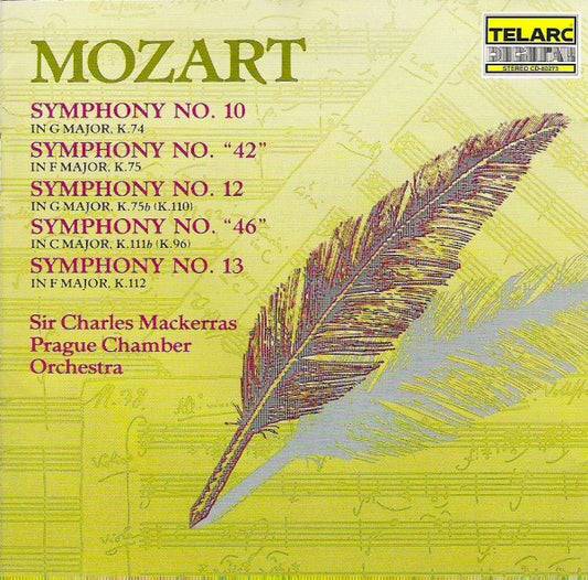 MOZART: SYMPHONIES NO. 10, 12, 13, "42", "46" - Prague Chamber Orchestra, Charles Mackerras