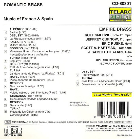ROMANTIC BRASS: MUSIC OF FRANCE & SPAIN - Empire Brass