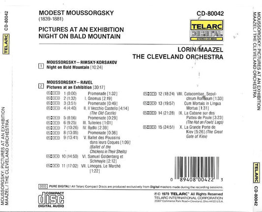 MOUSSORGSKY: PICTURES AT AN EXHIBITION; NIGHT ON BALD MOUNTAIN - Maazel, Cleveland Orchestra