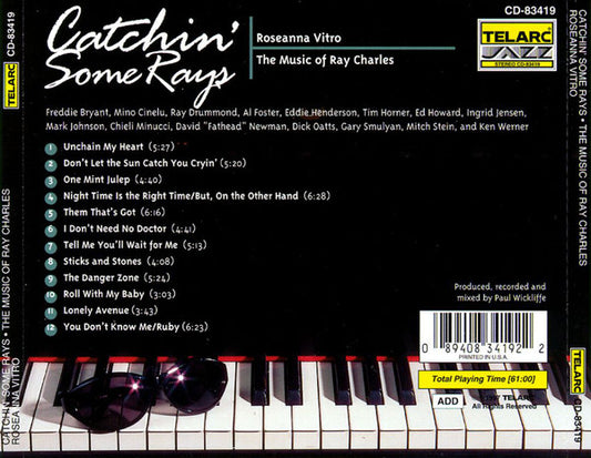 ROSANNE VITRO: CATCHIN' SOME RAYS - The Music of Ray Charles