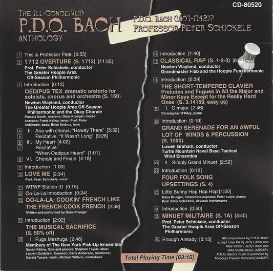 P.D.Q. BACH: THE ILL CONCEIVED P.D.Q. BACH ANTHOLOGY