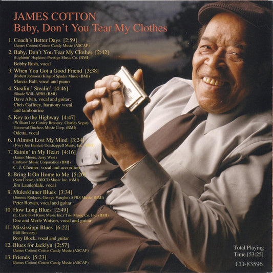 JAMES COTTON: BABY, DON'T YOU TEAR MY CLOTHES