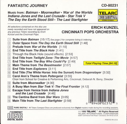 FANTASTIC JOURNEY - Erich Kunzel & Cincinnati Pops Orchestra