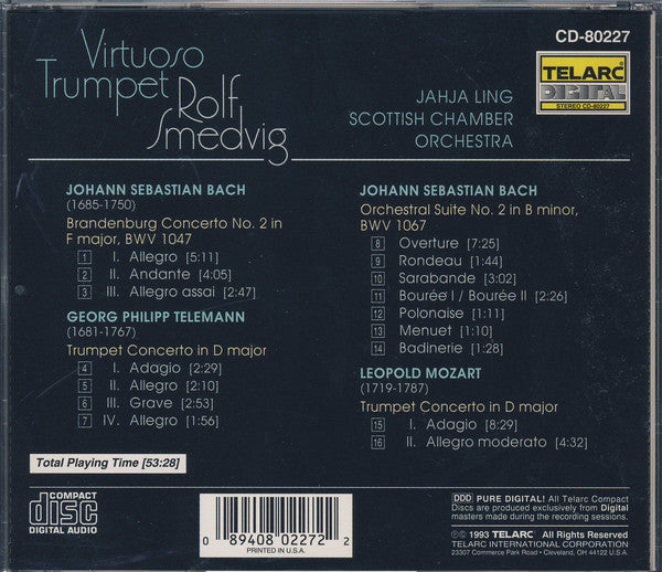 VIRTUOSO TRUMPET - Rolf Smedvig, Scottish Chamber Orchestra, Jahja Ling