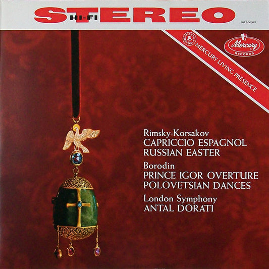 RIMSKY-KORSAKOV: CAPRICCIO ESPAGNOL, RUSSIAN EASTER OVERTURE; BORODIN: POLOVETSIAN DANCES; PRINCE IGOR - ANTAL DORATI, LONDON SYMPHONY ORCHESTRA (180 GRAM VINYL LP)