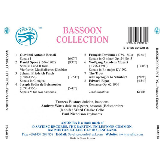 Bassoon Collection (Bertoli, Fasch, Speer and More) - Eustace, Watts, Ward Clarke, Nicholson