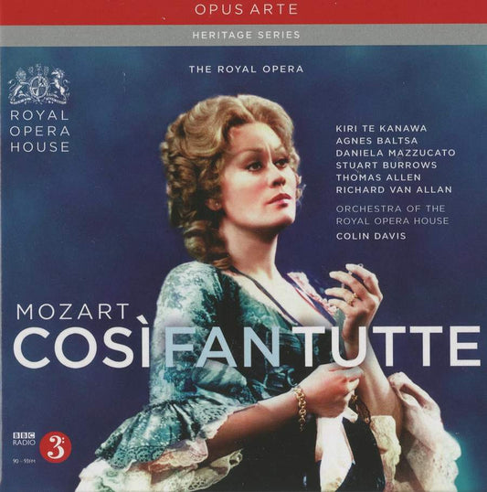 MOZART: Cosi Fan Tutte - teKanawa, Baltsa, Allen, Van Allan, Burrows, Colin Davis, Royal Opera House Orchestra and Chorus (3 CDs)