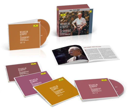 SCHUBERT: The SOLO RECORDINGS ON Deutsche Grammophon - WILHELM KEMPFF (9 CDS + BLU RAY AUDIO)