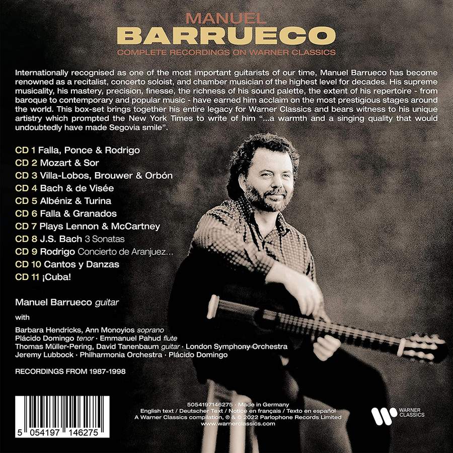Barrueco, Manuel - Manuel Barrueco ~ De Falla, Ponce & Rodrigo -   Music