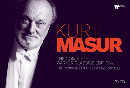 KURT MASUR: THE COMPLETE WARNER CLASSICS COLLECTION - HIS TELDEC AND EMI CLASSICS RECORDINGS (70 CDS)