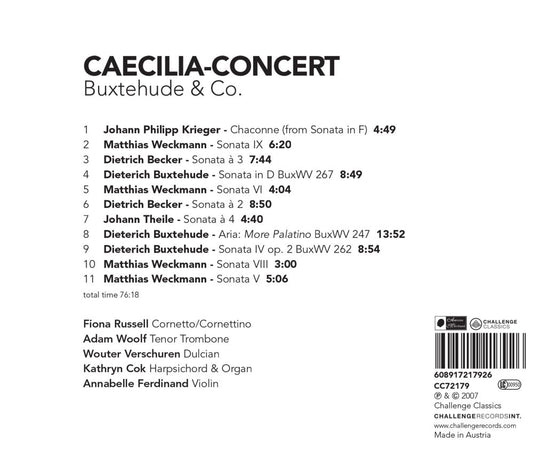 BUXTEHUDE & CO - CAECILIA CONCERT