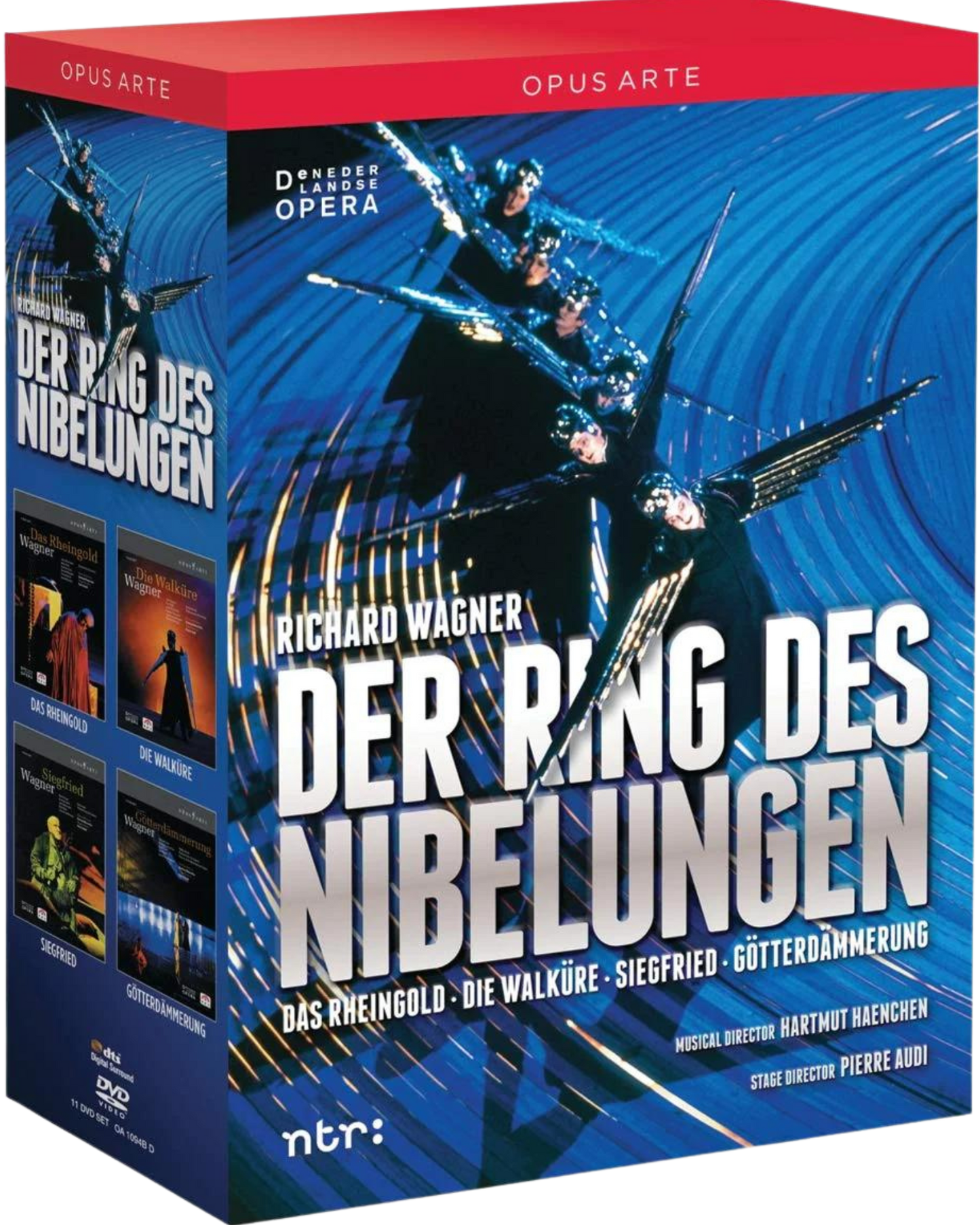 WAGNER: Der Ring des Nibelungen - De Nederlandse Opera, Netherlands Philharmonic Orchestra (Götterdämmerung & Die Walküre), The Hague Philharmonic (Das Rheingold), Rotterdam Philharmonic (Siegfried), Hartmut Haenchen & Pierre Audi (11 DVDS)