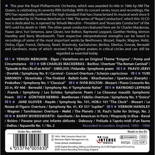 ROYAL PHILHARMONIC ORCHESTRA - THE ROYAL CONDUCTORS (10 CDS)