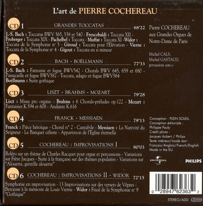 THE ART OF PIERRE COCHEREAU: J.S. BACH, MESSIAEN, MOZART and MORE (6 CDs)