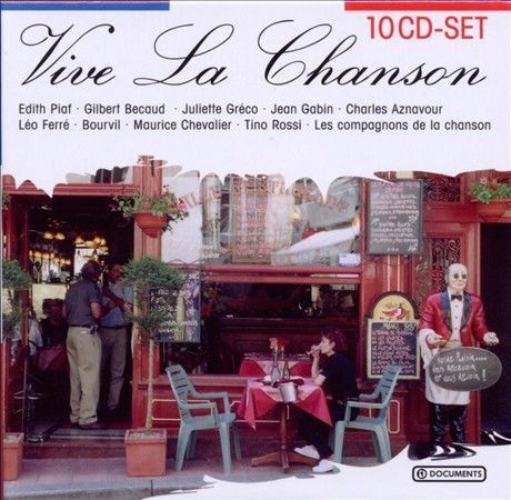 VIVE LA CHANSON - Piaf, Greco, Aznavour, Chevalier and More (10 CDS)