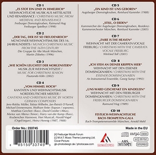 WEIHNACHTS-KLASSIC (Beautiful Christmas Classics) -  (10 CDs)